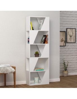 Moderní knihovna Houseland FRAME bílá