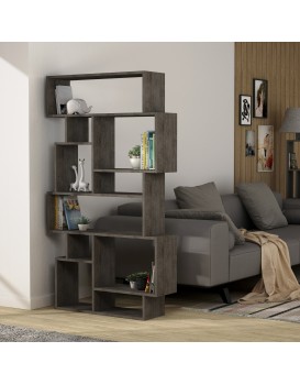 Knihovna Houseland KARMATO tmavá káva