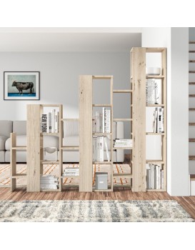Moderní knihovna Houseland Trever Separator dub přírodní