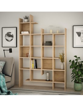Moderní knihovna Houseland Manco Separator dub přírodní