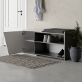 Botník Houseland FIONA antracit/bílý