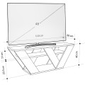 Televizní stolek Houseland Pipralla 110 cm dub přírodní