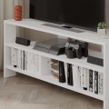 Rohový TV stolek Houseland Thales bílý