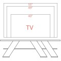 TV stolek Houseland Fella dub safírový