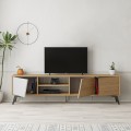 TV stolek Houseland FIONA 180 cm dub safírový/bílý