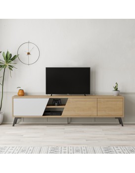 TV stolek Houseland FIONA 180 cm dub safírový/bílý