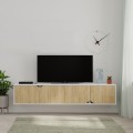 Televizní stolek Houseland Spark bílý/dub safírový