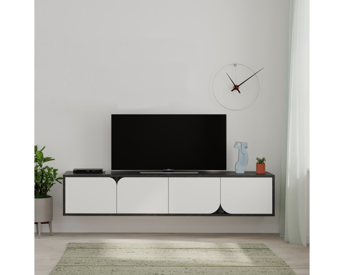 Televizní stolek Houseland Spark bendir/bílý