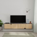 Televizní stolek Houseland Spark antracit/dub safírový