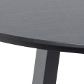 Kulatý jídelní stůl Malika 120 cm černý