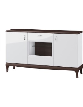 Komoda Massimo 48 165 cm bílá/mocca
