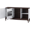 Komoda Massimo 48 165 cm bílá/mocca