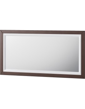 Nástěnné zrcadlo Massimo 80 135 cm bílé/mocca