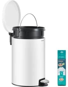 Odpadkový koš Jelis 20 L bílý