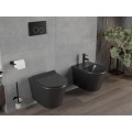 Závěsný WC set MEXEN RICO 35 cm s prkénkem v2 černý
