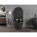 Závěsný WC set MEXEN RICO 35 cm s prkénkem v2 černý
