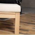 Taburet MEXICO 01 51 cm z masivu/červený