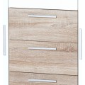Komoda Milo 05 145 cm dub sonoma/bílá