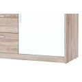 Komoda Milo 05 145 cm dub sonoma/bílá
