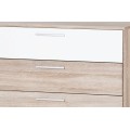 Komoda Milo 06 98 cm dub sonoma/bílá
