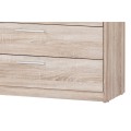Komoda Milo 06 98 cm dub sonoma/bílá
