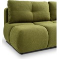 Rozkládací pohovka Milo 214 cm Now or Never 38 bouclé zelená 