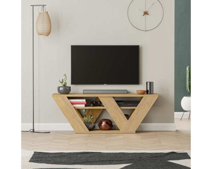 Televizní stolek Houseland Pipralla 110 cm dub přírodní