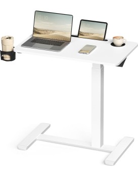 Výškově nastavitelný odkládací stolek Vasagle Elev 70 cm bílý