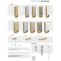 Regál MOBIUS 2D přírodní ořech/nebesky modrá