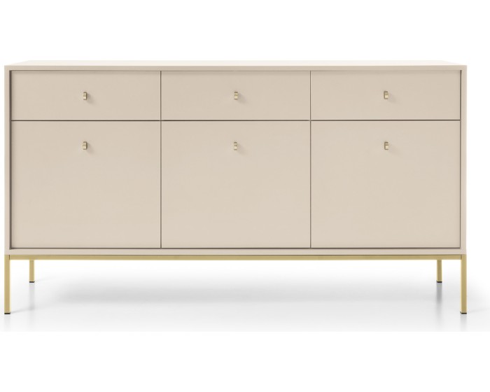 Komoda Mono II 154 cm béžová/zlatá