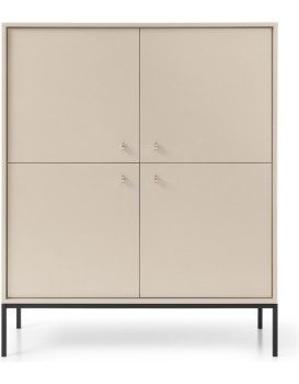 Komoda Mono II 104 cm béžová/černá