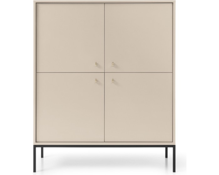 Komoda Mono II 104 cm béžová/černá