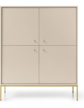 Komoda Mono II 104 cm béžová/zlatá