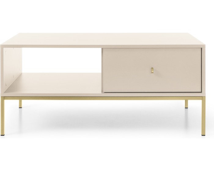 Konferenční stolek Mono II 104 cm béžový/zlatý