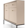 Komoda Mono II 104 cm se zásuvkami béžová/černá