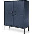 Komoda Mono II 104 cm modrá/černá