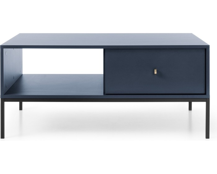 Konferenční stolek Mono II 104 cm modrý/černý