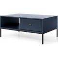 Konferenční stolek Mono II 104 cm modrý/černý