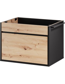 Závěsná skříňka pod umyvadlo Mossa 56 60 cm dub Artisan/černá