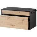 Závěsná skříňka pod umyvadlo Mossa 58 80 cm dub Artisan/černá