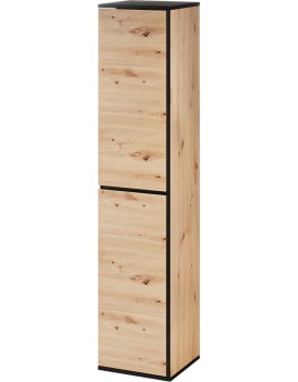Vysoká koupelnová skříňka Mossa 69 35 cm pravá dub Artisan/černá