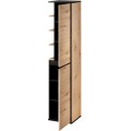 Vysoká koupelnová skříňka Mossa 69 35 cm pravá dub Artisan/černá