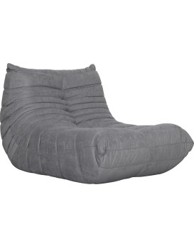 Designové křeslo Nua samet šedé