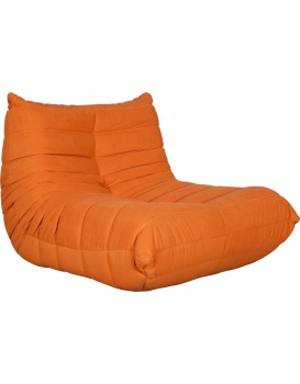 Designové křeslo Nua samet oranžové
