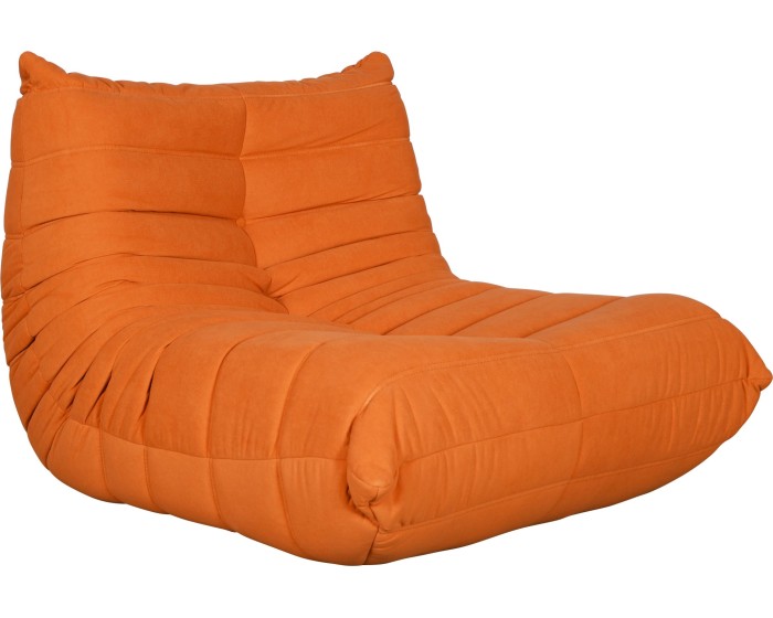 Designové křeslo Nua samet oranžové