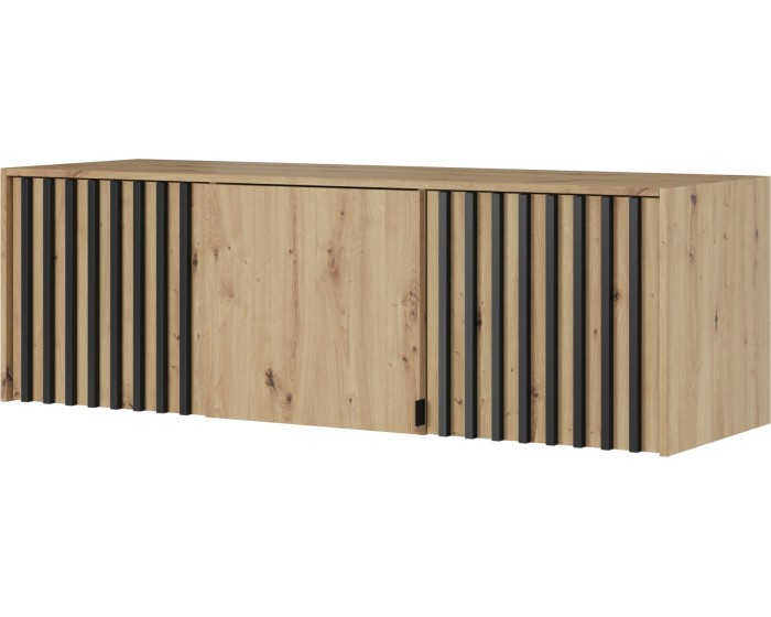 Nástavec na skříň Nelly 155 cm dub artisan/černý