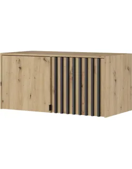 Nástavec na skříň Nelly 105 cm dub artisan/černý