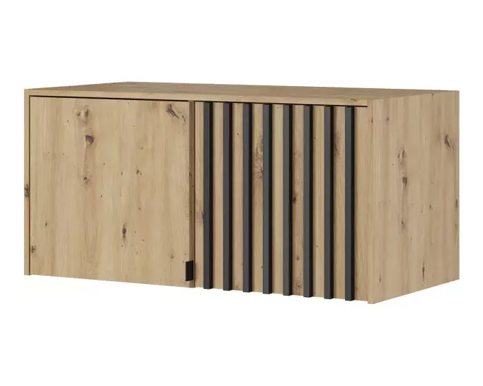 Nástavec na skříň Nelly 105 cm dub artisan/černý