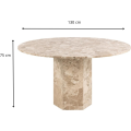 Jídelní stůl Naxos 130 cm mramor Latte