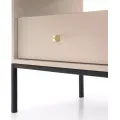 Noční stolek Mono II 54 cm béžový/černý
